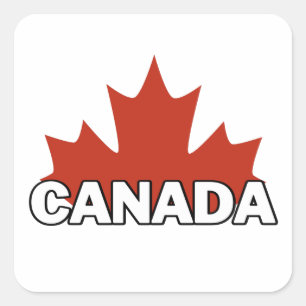 Adesivo Quadrado dia do canadá