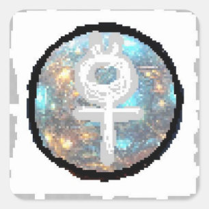 Adesivo Quadrado Dia do Mercúrio