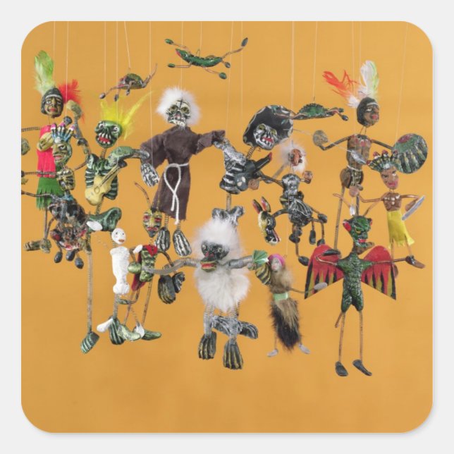 Adesivo Quadrado Dia dos Mortos, de Oaxaca (Frente)