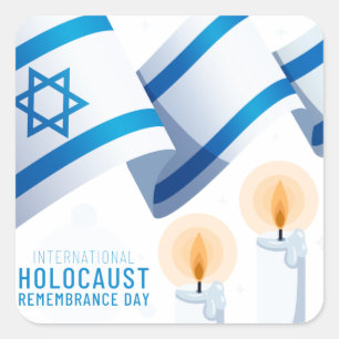 Adesivo Quadrado Dia Internacional da Memória do Holocausto