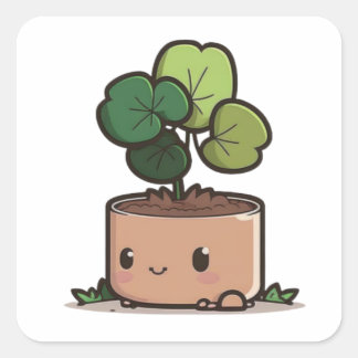 Adesivo Quadrado Dia Verde de São Patrício