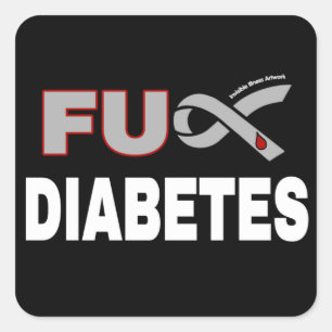 Adesivo Quadrado Diabetes FU