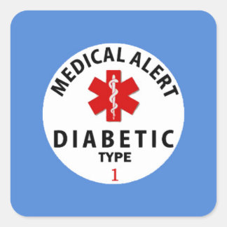 ADESIVO QUADRADO DIABETES TIPO 1