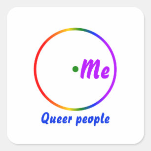Adesivo Quadrado Diagrama de Venn de identidade única