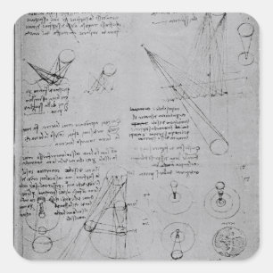 Adesivo Quadrado Diagramas astronômicos, do códice
