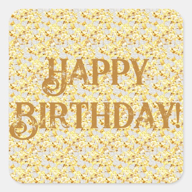 Adesivo Quadrado Diamantes (Frente)