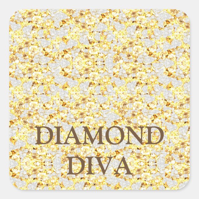 ADESIVO QUADRADO DIAMOND DIVA (Frente)