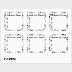 Adesivo Quadrado Diário de Integridade de Mudança de Medicamento