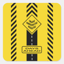 Adesivo Quadrado Dias à Frente