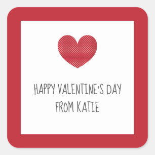 Adesivo Quadrado Dias de os namorados para namorados de sala de aul