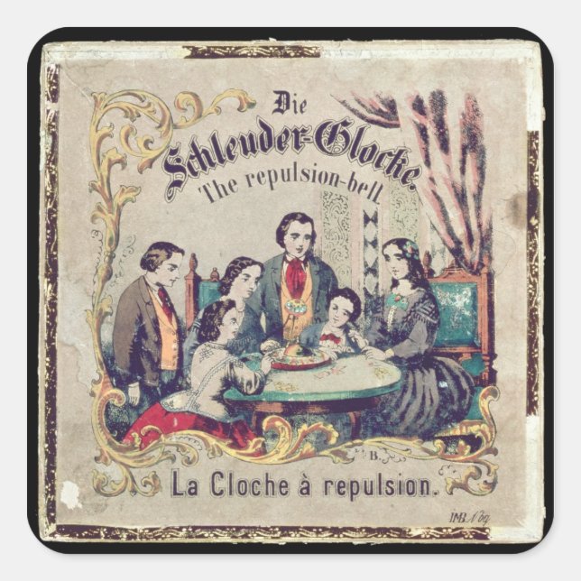 Adesivo Quadrado Die Schleuder Glocke - O sino da repulsão (Frente)