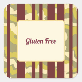 Adesivo Quadrado Dietary Requirements Gluten Free Party Food
