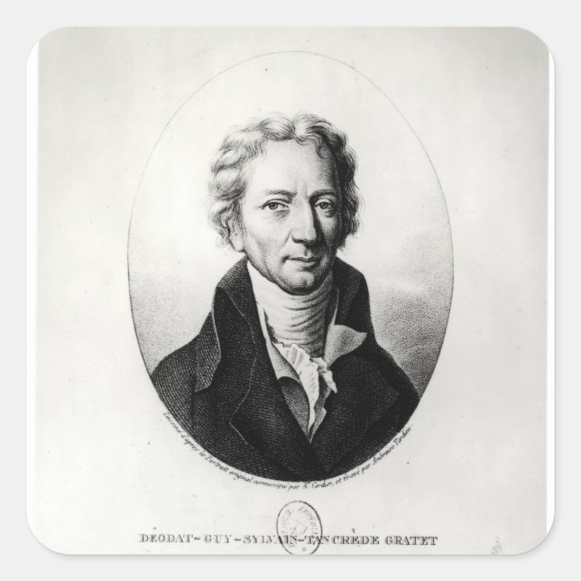 Adesivo Quadrado Dieudonne Dolomieu (Frente)