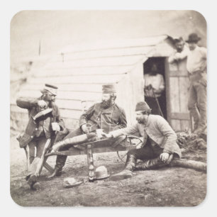 Adesivo Quadrado Dificuldades no acampamento (coronel Lowe e nos