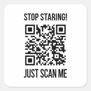 Adesivo Quadrado Digitalize-me com o código QR: escolha gentileza t