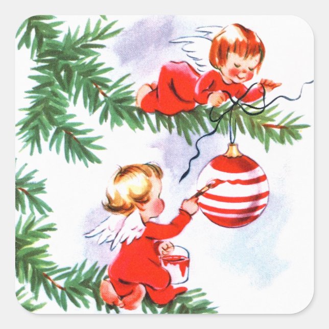 Adesivo Quadrado Diligent Angels (Frente)