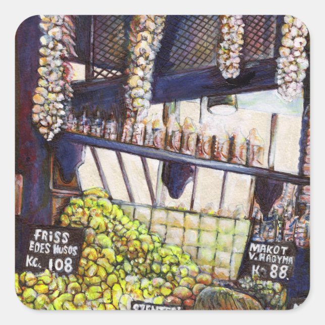 Adesivo Quadrado Dimensões da curiosidade (Frente)