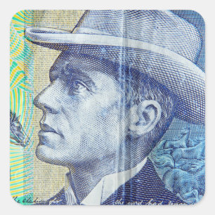 Adesivo Quadrado Dinheiro australiano