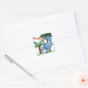 Adesivo Quadrado Dino Buddies I