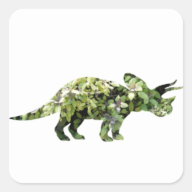Adesivo Quadrado Dino Mood , Dinossauro Art Sticker (Frente)