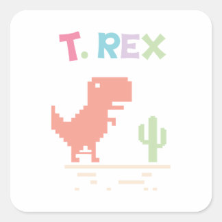 Adesivo Quadrado Dinossauro