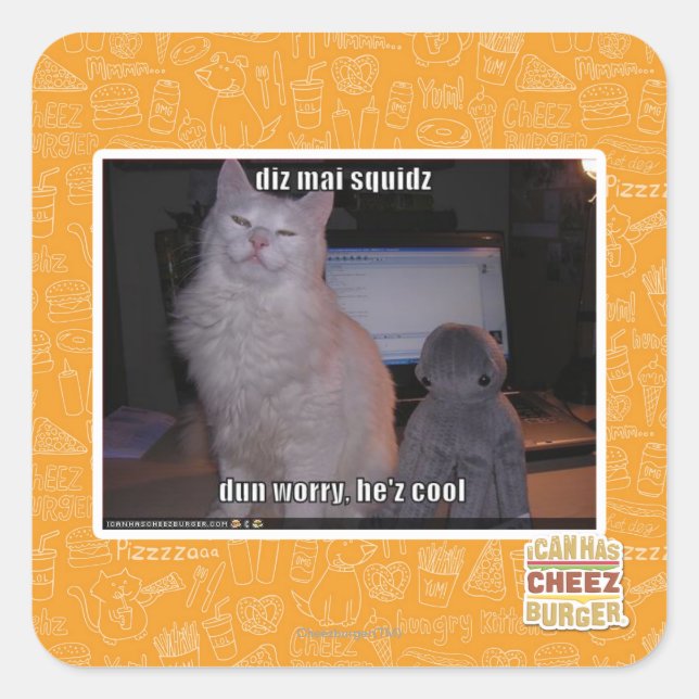 Adesivo Quadrado dis mai squidz (Frente)