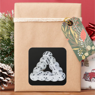 Adesivo Quadrado Disco de ilusão óptica