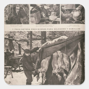 Adesivo Quadrado Disposições para soldados & tropas em oriental