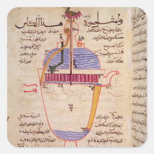 Adesivo Quadrado Dispositivo mecânico para derramar a água