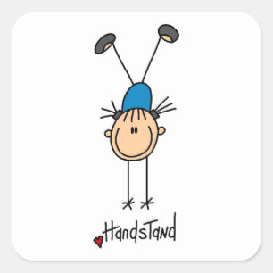 Adesivo Quadrado Dispositivos de mão do ginasta