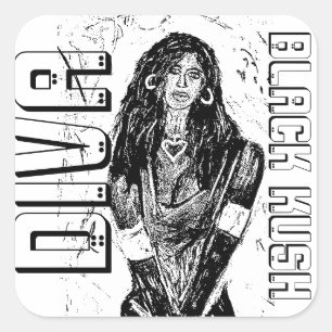 ADESIVO QUADRADO DIVA BLACK KUSH