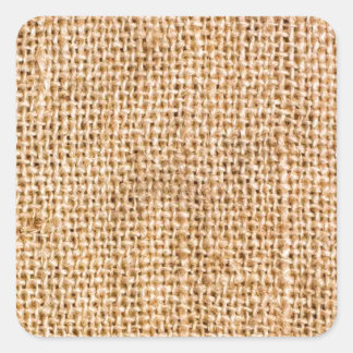 Adesivo Quadrado Divertido com Burlap