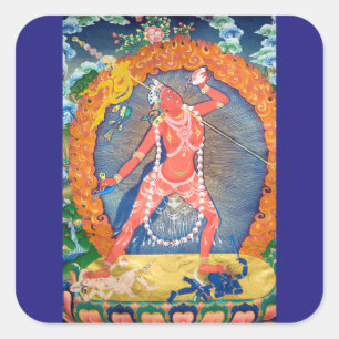 Adesivo Quadrado Divindade Budista Tibetana Vajrayogini