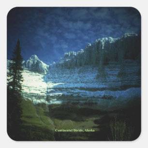 Adesivo Quadrado Divisão continental do excelente no Alasca