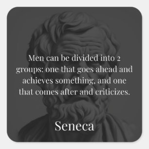 Adesivo Quadrado Divisão do Seneca: Os Doers e os Críticos