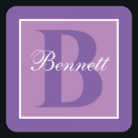 Adesivo Quadrado Divisão Elegante Inicial<br><div class="desc">Divisão Elegante inicial</div>