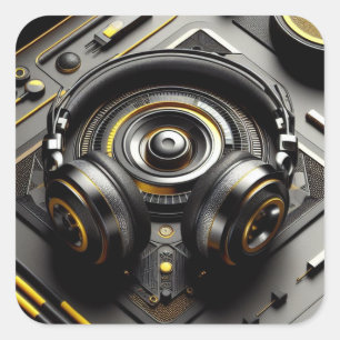 Adesivo Quadrado DJ Sticker