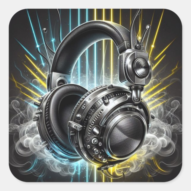 Adesivo Quadrado DJ Sticker (Frente)