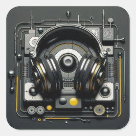 Adesivo Quadrado DJ Sticker