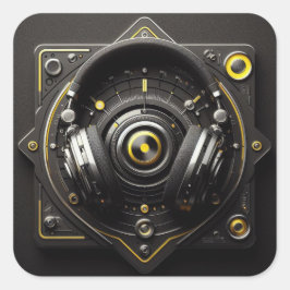 Adesivo Quadrado DJ Sticker