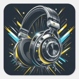Adesivo Quadrado DJ Sticker