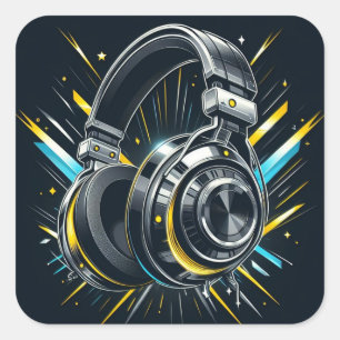 Adesivo Quadrado DJ Sticker