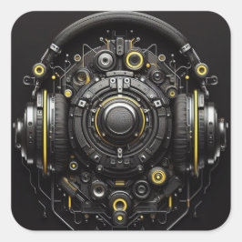 Adesivo Quadrado DJ Sticker