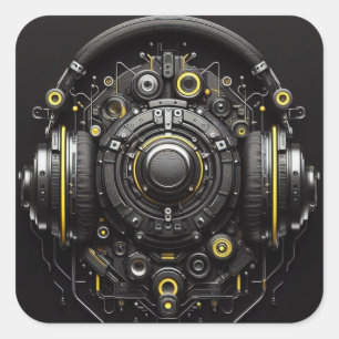 Adesivo Quadrado DJ Sticker