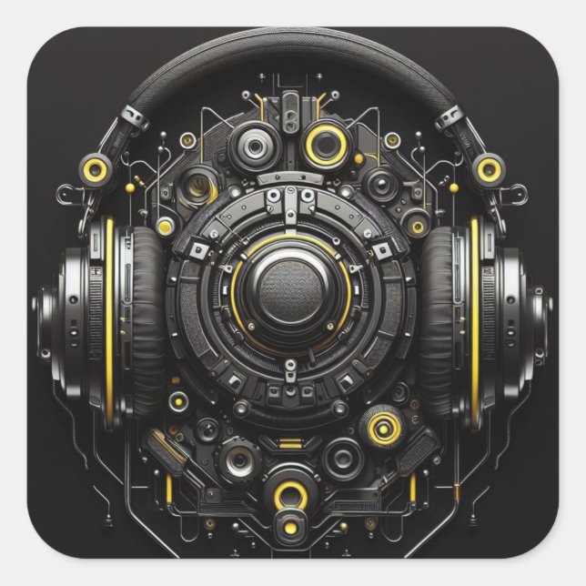 Adesivo Quadrado DJ Sticker (Frente)