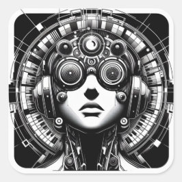 Adesivo Quadrado DJ Sticker