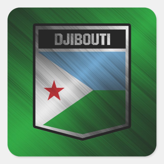 Adesivo Quadrado Djibuti (Frente)