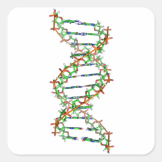 Adesivo Quadrado DNA - ciência/cientista/biologia