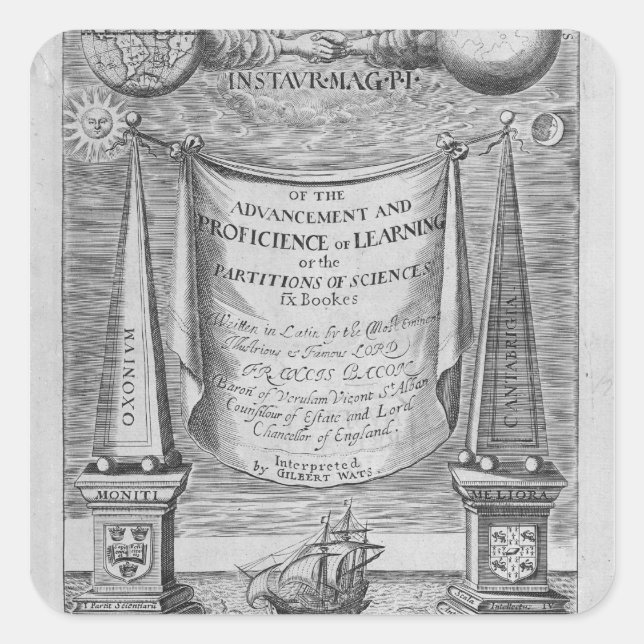 Adesivo Quadrado "Do avanço e da proficiência da aprendizagem" (Frente)