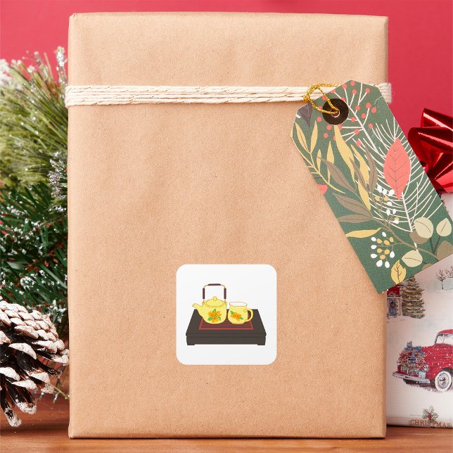 Adesivo Quadrado do Conjunto de Equipes Amarelo (Criador carregado)